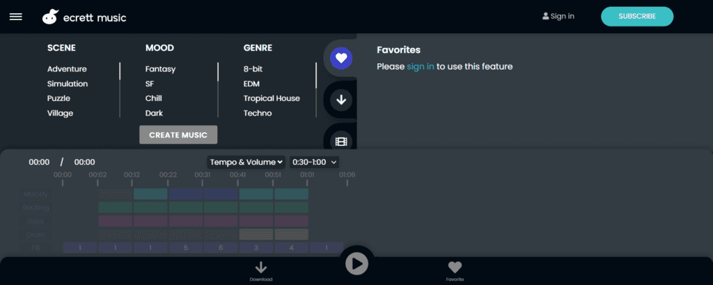 Ecrett Music AI Music Generator